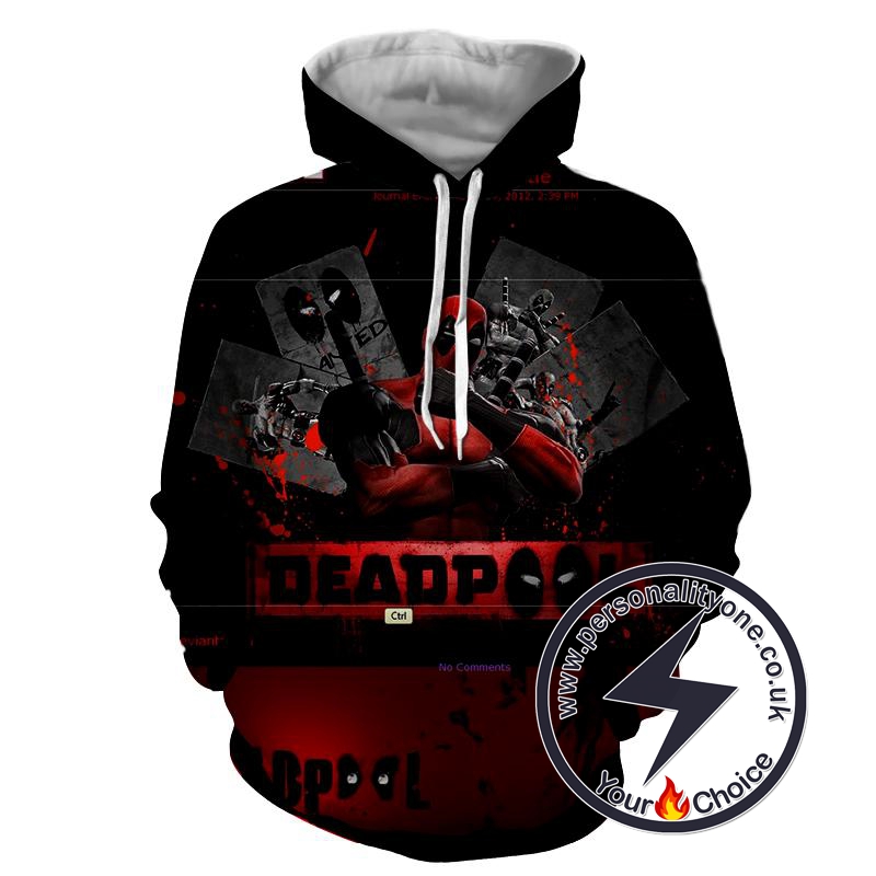 Deadpool - Deadpool 3D - Hoodies